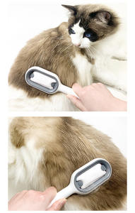 2 in 1 Pet Cleaning Brush for Dog Deshedding Pet Grooming Comb Pet Hair Remover Massage Brush for <b>Cats</b> Dogs Lint Remover - Product Image 3