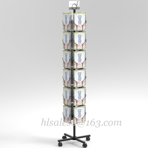 Tùy Chỉnh Tầng Kim Loại Dây Spinning Lịch Spinner Giá Thiệp Chúc Mừng Hiển Thị Đứng Giá Cho Sách - Product Image 5