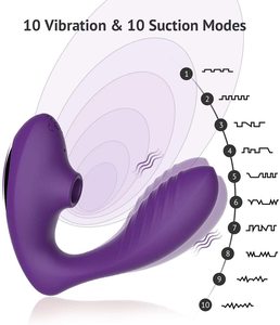 Lil Mermaid dual-động cơ mặc hút Vibrator nhắm mục tiêu âm vật xung không khí nội bộ rung kích thích điều khiển từ xa - Product Image 6