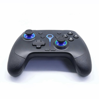 Manette sans fil pour Nintendo Switch/P4/P3/PC/Android/iOS avec joystick à effet Hall, gyroscope 6 axes, macro, double vibration