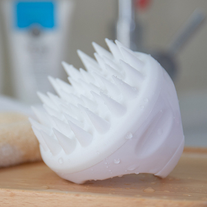 Cepillo de Silicona para Masaje del Cuero Cabelludo, Desenreda el Cabello Blanco, Cuidado del Cuero Cabelludo, Masajeador de Cabeza de Plástico - Product Image 3