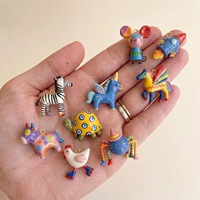 P450 Breloques en émail animaux de dessin animé 3D en acier inoxydable, mini pendentifs colorés brillants, anti-ternissement, mignons, faits à la main, pour bijoux DIY