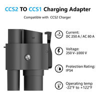 Adaptateur EV CCS2 vers CCS1 DC 250A AC 80A 1000V, chargeur rapide DC AC 2 en 1, certifié TUV, convertisseur EV CCS Combo 2 vers Combo 1, CE TUV