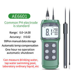 เครื่องวัดค่า <span class=keywords><strong>pH</strong></span> และ ORP ดิจิตอล AE6601 ความแม่นยำสูง เครื่องทดสอบค่า <span class=keywords><strong>pH</strong></span> สำหรับการเพาะเลี้ยงสัตว์น้ำ ห้องปฏิบัติการ เครื่องตรวจจับค่า <span class=keywords><strong>pH</strong></span> แบบปากกา ช่วงการวัด 0.0-14.00 - Product Image 3