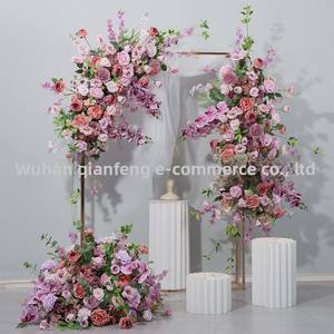 Guangqianfeng Purple Fresh Series High Flower Balls Row Moon Wedding Arch Decoration Simulated Floral Flowers Plantas decorativas - Product Image 3