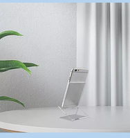 Mode drehbare Home Office Acryl Handy Tischst änder Zubehör Desktop Display Stand Mobile Display Aufbewahrung halter Racks