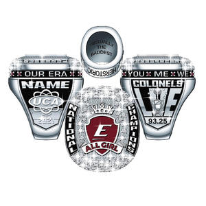 Anillos de campeonato de fútbol hechos en fábrica, anillos deportivos personalizados para hombres, venta al por mayor para anillos de campeonato estatal - Product Image 1