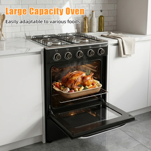 Cuisinière à gaz professionnelle 4 brûleurs avec four et grill, 50*50*86CM, 7.64KW, 220V, pour usage domestique, <span class=keywords><strong>prix</strong></span> usine - Product Image 3