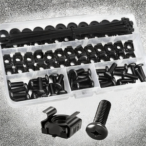 Jeu de vis à douille hexagonale en acier au carbone, finition noire, M3-M8, tête hexagonale interne, sans tête, pour fixation de poignée de porte, 400 pièces - Product Image 3