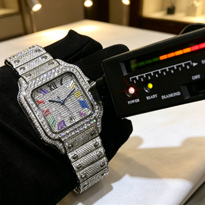 Relojes de Diseñador de Alta Gama con Envío Directo, Relojes con Incrustaciones de Moissanita VVS, Reloj de Moda Masculino Premium con Correa de Acero Inoxidable - Product Image 2