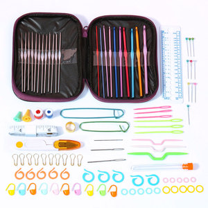 Nuevo Set de 100 Ganchos de Crochet 2026 con Agujas de Tejer, Herramientas de Costura, Juego Completo, Calibrador de Punto, Tijeras, Kit de Herramientas Domésticas - Product Image 1