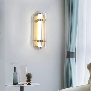 โคมไฟติดผนังโฮกิแก้ว LED 220V โคมไฟสไตล์โมเดิร์นสำหรับห้องนอนห้องนั่งเล่นห้องโถง - Product Image 3