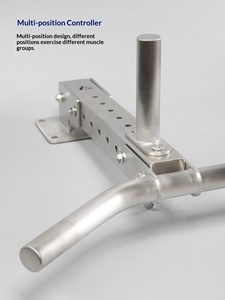 Barra de dominadas de acero inoxidable 304 para pared, con orificios de montaje, altura ajustable (38-80 cm), para fitness en casa - Product Image 4