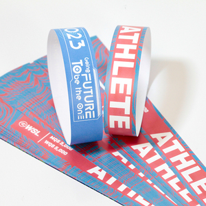 2025 Fashionable Logo Printing Given Away Disposable Cheap Tyvek Id Wristbands Identification Bracelet