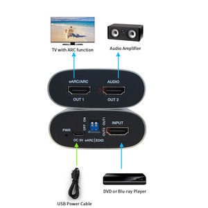 <span class=keywords><strong>Extracteur</strong></span> <span class=keywords><strong>HDMI</strong></span> 2.0b EARC/<span class=keywords><strong>ARC</strong></span> 4K60Hz 18 Gbps, prend en charge l'audio 7.1 canaux et la résolution 4:4:4 - Product Image 1