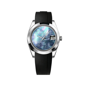 Montres pour hommes personnalisées avec logo OEM, mouvement NH35, bracelet en silicone, pour les personnes qui s'en fiche, <span class=keywords><strong>je</strong></span> suis déjà en retard - Product Image 1