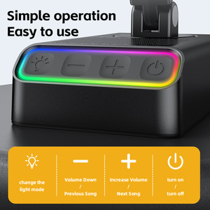 Hot Sale 5-in-1 Wireless Induction Speaker <b>Phone</b> Stand with Power Bank RGB Atmosphere Light - Product Image 3