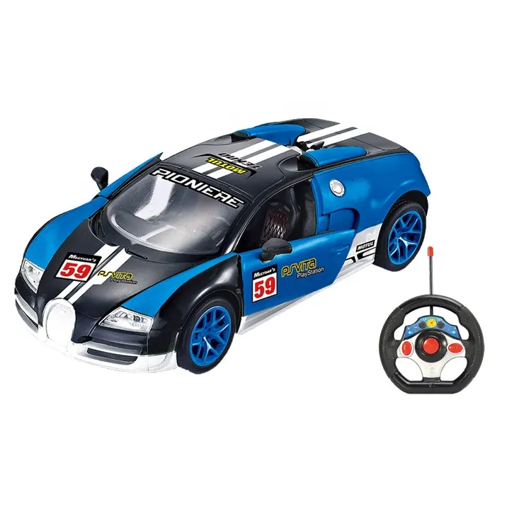 Nuevo coche de carreras con control remoto de cinco vías Bugatti Automobiles 1:16 con volante y carga RC coche de juguete