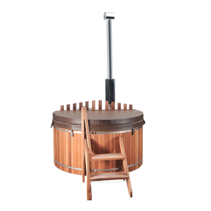 Excelente calidad, <span class=keywords><strong>precio</strong></span> al por mayor, <span class=keywords><strong>hidroterapia</strong></span>, cedro rojo canadiense, bañera de hidromasaje de madera con calentador eléctrico - Product Image 5