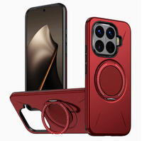 Vente en gros transfrontalière pour coque de téléphone 15T Pro effet métallique avec support magnétique rotatif à 360 degrés et amortissement pour Poco X7