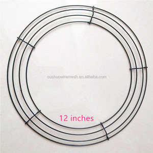 حجم كبير 24 بوصة إطار معدني إطار إكليل قاعدة إكليل لعيد الميلاد ديكور باب معلق - Product Image 4