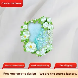 メーカー製 結婚式用真鍮バッジ ブローチピン カスタムアニメ ベーキングペイント 模造エナメル チームエンブレム 学校エンブレム チェストカード ギフト - Product Image 4