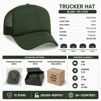 Casquette de baseball trucker vierge personnalisable, avec face en mousse et dos en maille, fermeture snapback, visière incurvée réglable, unisexe, vente en gros, OEM, faible MOQ