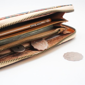 กระเป๋าสตางค์ผู้หญิง Boshiho ทำจากไม้ก๊อก วีแกน ใส่โทรศัพท์ได้ มีซิป ช่องใส่บัตร ช่องใส่เหรียญ เหมาะเป็นของขวัญ - Product Image 5