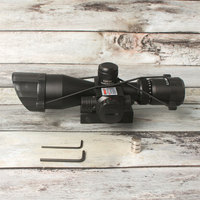 Lunette de visée tactique 2,5-10X40 avec illumination rouge et verte, laser rouge et vert, viseur télescopique de chasse, grossisseur longue portée