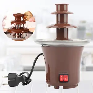 Fonte de chocolate fondue entretenimento 4 camadas para uso doméstico, fonte de chocolate novidade de venda imperdível