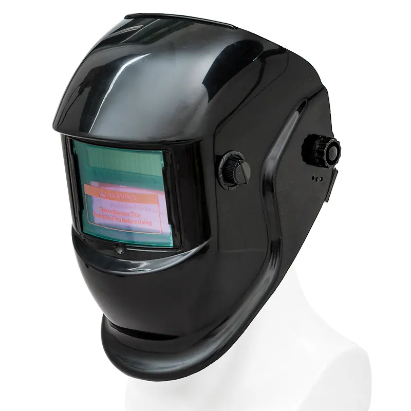DAIERTA Capacetes de soldagem automática Arco de argônio Máscara de soldagem de couro montada na cabeça protetor facial