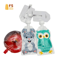 Emballages personnalisés, sachets en plastique avec bec verseur pour boissons, recharge de jus de fruits liquides