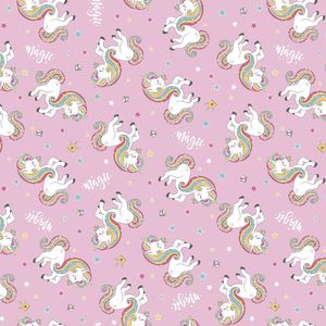 Juego de Sábanas con Estampado de Unicornio, 100% Algodón, Tamaño Individual Alemán, Funda de Almohada, Juego de Funda Nórdica, Tema Mágico, Decoración para Dormitorio Infantil - Product Image 3