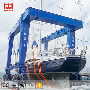 Weihua guindaste de 150 toneladas a 1200 toneladas, elevador marinho para viagem, móvel, iate, gantry, 600ton, barco de elevação, venda