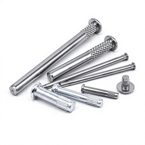 Goujon moleté non standard sur mesure, moletage droit, moletage inversé, goujon moleté plein, rivet d'étiquetage, zingué - Product Image 1