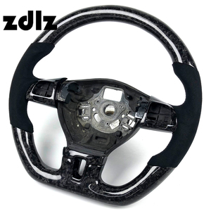 Volante de Coche para <span class=keywords><strong>Volkswagen</strong></span> MK6 VW <span class=keywords><strong>Golf</strong></span> 6 <span class=keywords><strong>GTI</strong></span> 2010 2011 <span class=keywords><strong>2012</strong></span> 2013 2014 2015, Volante Personalizado de Fibra de Carbono Forjado - Product Image 3