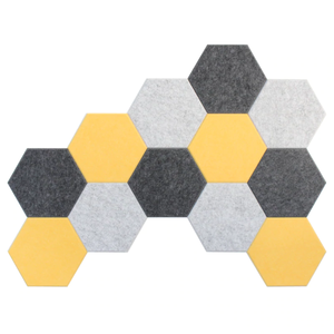 Paneles Acústicos Hexagonales 3D de Fieltro de Poliéster Coloridos en Oferta - Product Image 1