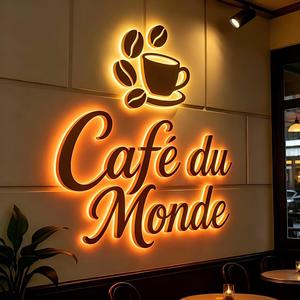 ตัวอักษรอะคริลิคและสแตนเลสแบบกำหนดเอง พร้อมไฟ LED Backlit แสงสีขาวนวล 2700K ติดตั้งง่าย เหมาะสำหรับป้ายโลโก้ธุรกิจภายนอกอาคาร - Product Image 2