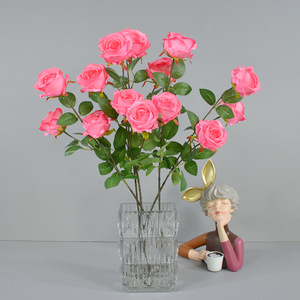 Flor artificial de tallo único con perlas simuladas de Dongchen Crafts para decoración del hogar y bodas - Product Image 1