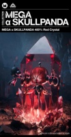 POPMART MEGA SKULLPANDA 400% Red Crystal Original Anime Action Figures Dolls Home Collectible Decoration Surprise Mystery Boxes