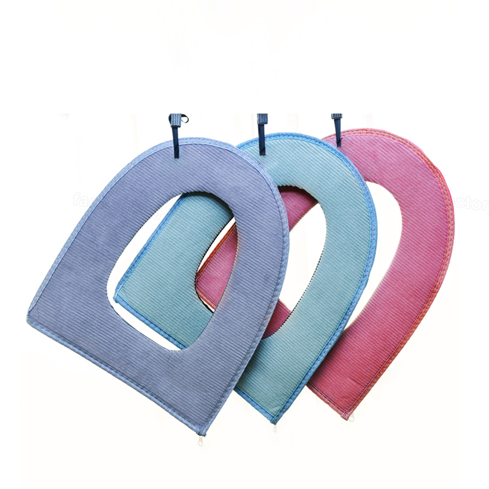 Моющаяся бархатная ткань на молнии, подушка для сиденья унитаза, теплый чехол для сиденья унитаза, коврик для одежды, ночной стул, комод