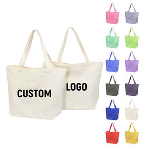 Sac shopping en tissu avec logo personnalisable, sac shopping en toile de coton bio - Product Image 1