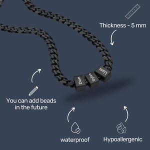 <span class=keywords><strong>Cadena</strong></span> de eslabones cubanos de moda grabada personalizada SongYi en acero inoxidable geométrico chapado en oro regalo para collar de estilo personalizado - Product Image 2