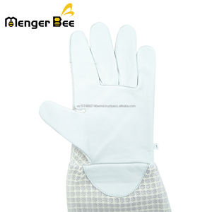 ถุงมือเลี้ยงผึ้งแบบระบายอากาศ แขนสั้น ป้องกันการถูกต่อย ทนความเย็น ระบายอากาศได้ดี ดีไซน์ยืดหยุ่น ผลิตจากโพลีเอสเตอร์ คอตตอน และขนแพะ - Product Image 4