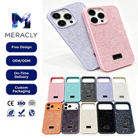 Coque de téléphone de luxe en cristal coloré et diamant pour iPhone 17 16 15 14 13 12 Pro Max, coque arrière en TPU PC pour Samsung Galaxy S25