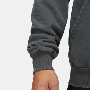 เสื้อมีฮู้ดแบบสวมหัวสำหรับผู้ชายเสื้อครอปแบบไม่มีเชือกเสื้อฮู้ดพิมพ์ลายพัฟออกแบบได้ตามที่ต้องการน้ำหนักมาก - Product Image 1