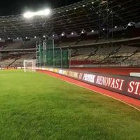 Papan Iklan Digital LED P10 Warna-Warni Terlaris untuk Luar Ruangan, Papan Skor Sepak Bola, Animasi Video, Stasiun Kereta Bawah Tanah, Toko Ritel