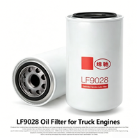 Filtro de Aceite Lubricante de Servicio Pesado OEM LF9028 P558615 BD7317 57620XE, Filtro de Aceite para Motor Diésel para Piezas de Motor de Maquinaria de Construcción