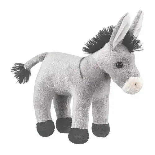 Divertido Burro Juguete Gris Burro Peluche Burro