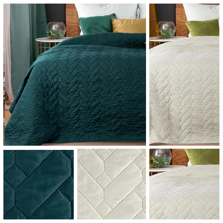 Заводская распродажа, набор постельных принадлежностей, роскошное Дешевое ультразвуковое одеяло из полиэстера, 100 г/м2, ультразвуковое одеяло